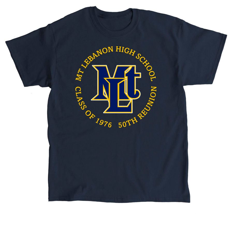 Mount Lebanon High School Class of 1976, a Navy Classic Unisex Tee