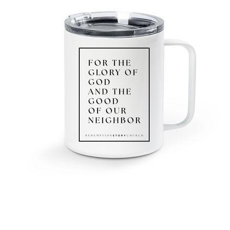 RSC Covenant Mug, a White Stainless Steel Travel Mug