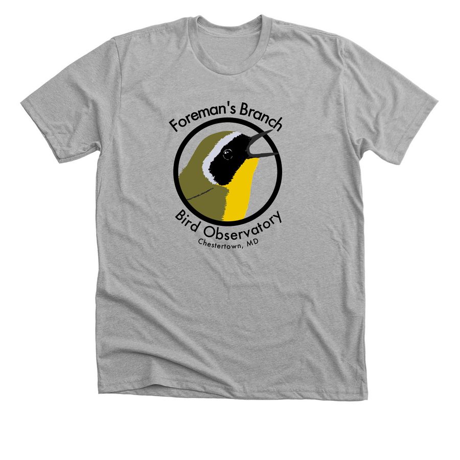 FBBO Common Yellowthroat Throwback Tee, a Athletic Heather Premium Unisex Tee
