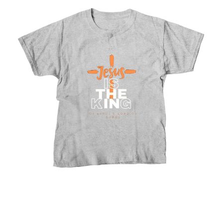 Jesus is king shirt, a Sport Grey Youth Unisex Tee