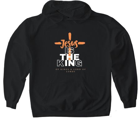 Jesus is king shirt, a Black Gildan Softstyle Pullover Hoodie