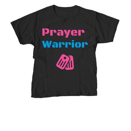 Prayer Warrior, a Black Youth Unisex Tee