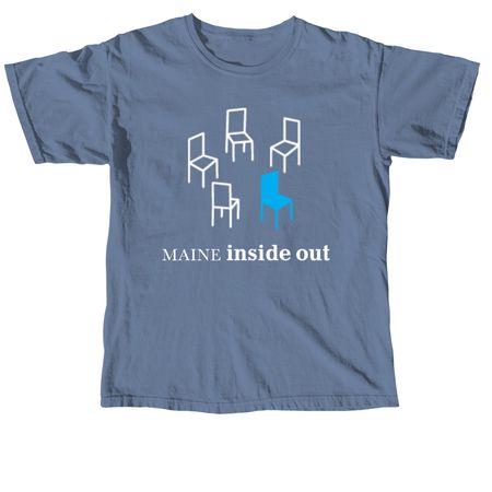 Maine Inside Out Apparel, a Blue Jean Comfort Colors Unisex Tee