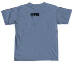 Maple Powered Bro Tee, a Blue Jean Comfort Colors Unisex Tee (back-view)