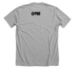 Maple Powered Bro Tee, a Athletic Heather Premium Unisex Tee (back-view)