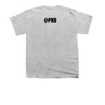 Maple Powered Bro Tee, a Sport Grey Youth Unisex Tee (back-view)