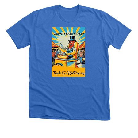 Triple G's HotDog'ery&nbsp;, a Heather True Royal Premium Unisex Tee