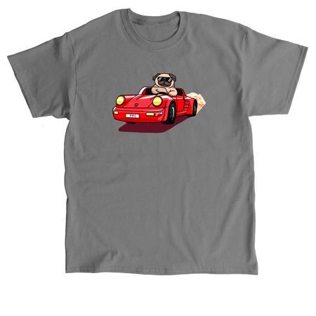 Pugsche Driver, a Charcoal Classic Unisex Tee