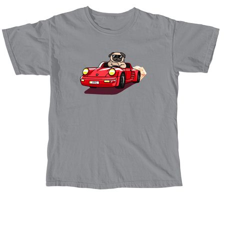 Pugsche Driver, a Granite Comfort Colors Unisex Tee