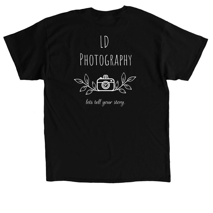 LD Photography Apparel&nbsp;, a Black Classic Unisex Tee (back-view)