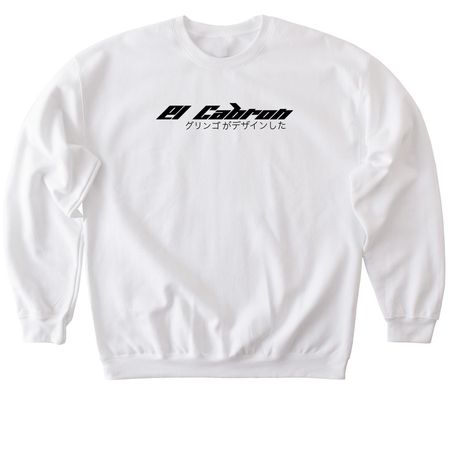 El Cabr?n in Japan, a White Softstyle Crewneck Sweatshirt