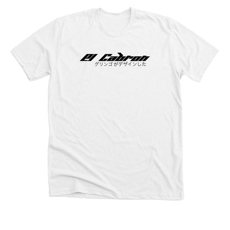 El Cabr?n in Japan, a Solid White Blend Premium Unisex Tee