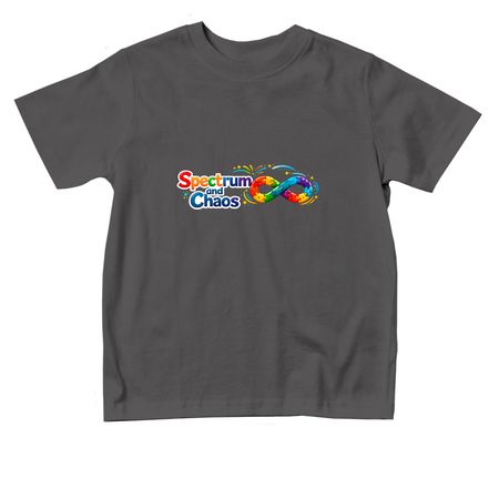 Spectrum and Chaos, a Charcoal Toddler Tee