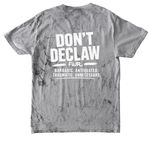 Don't Declaw Shirts&nbsp;, a Smoke Comfort Colors Colorblast Tee (back-view)