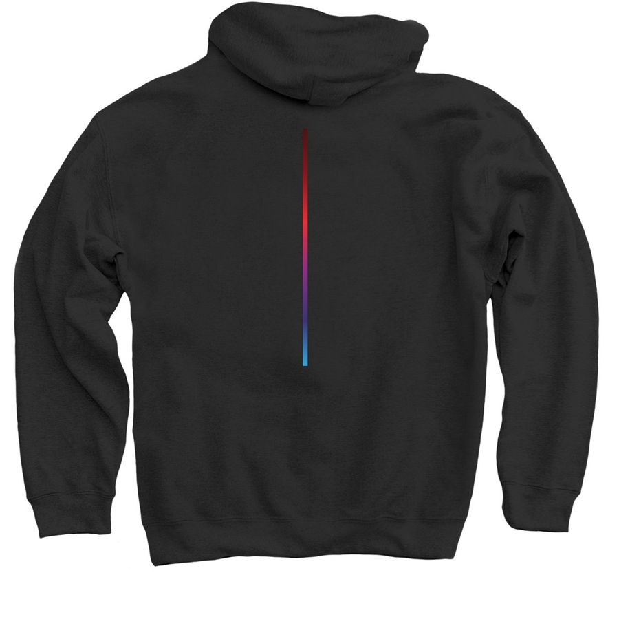 Hyper Links Tees and Hoodies, a Black Pullover Hoodie (back-view)