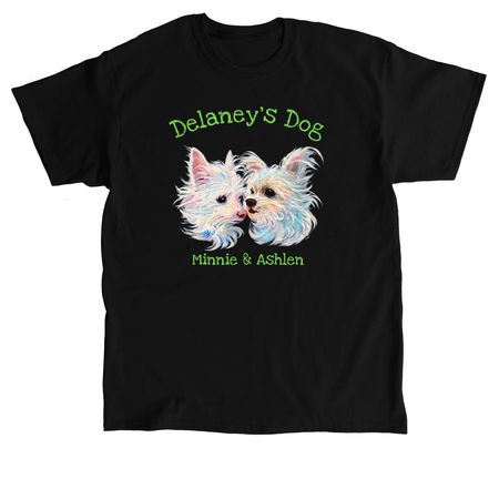 Little Dogs, Big Love, a Black Classic Unisex Tee