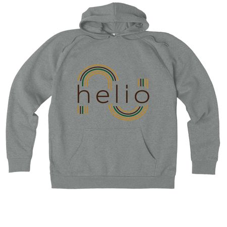Helio Shirts, a Aluminum Grey Heather Allmade Organic CVC Pullover Hoodie