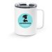 Travel Mug Underdog Rescue, a White Stainless Steel Travel Mug