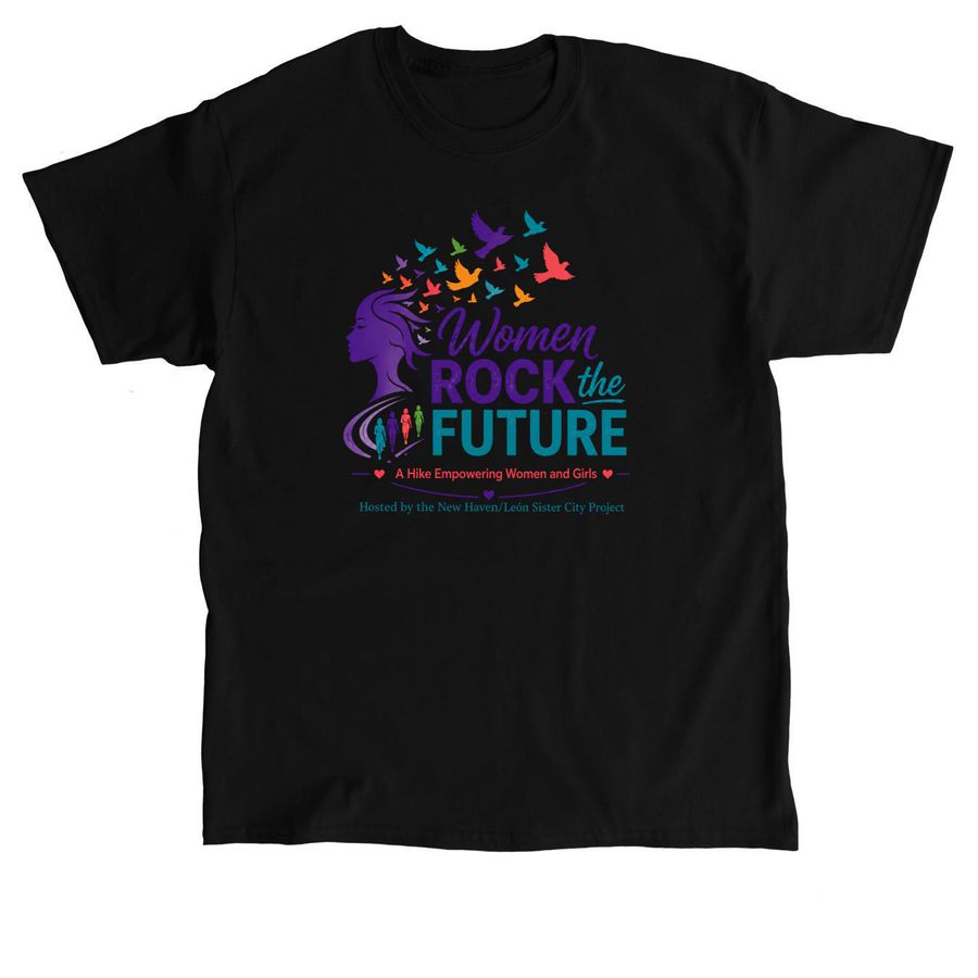 Women Rock the Future, a Black Classic Unisex Tee