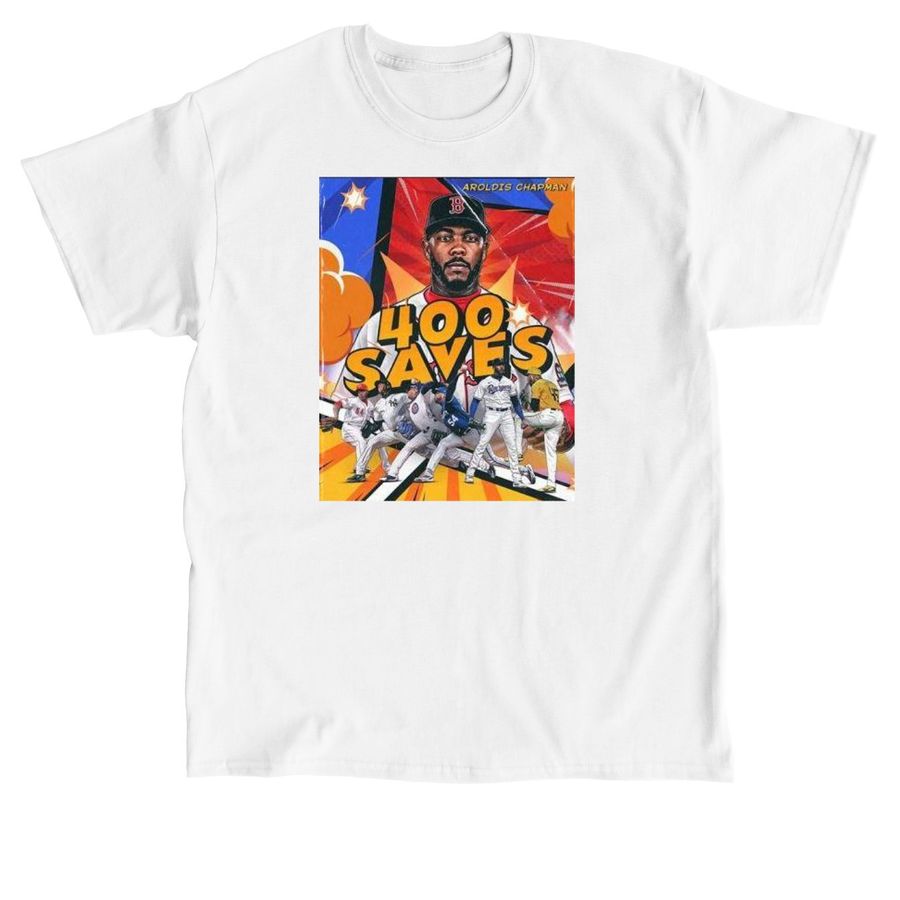 Official Aroldis Chapman 400 Career Saves Pos, a White Classic Unisex Tee