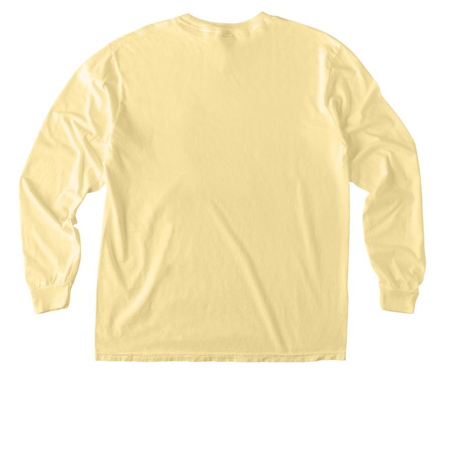 EGC Pocket Logo Shirts, a Butter Comfort Colors Long Sleeve Pocket Tee (back-view)