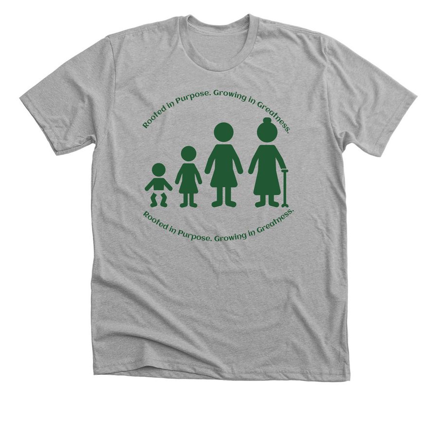Rooted, a Athletic Heather Premium Unisex Tee