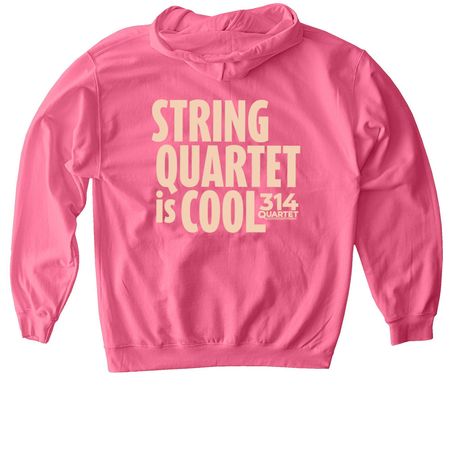 Giulietta's String Quartet is Cool Hoodie!, a Pink Lemonade Softstyle Pullover Hoodie (back-view)