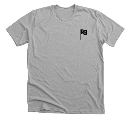 BIRDIE-JUICE, a Athletic Heather Premium Unisex Tee