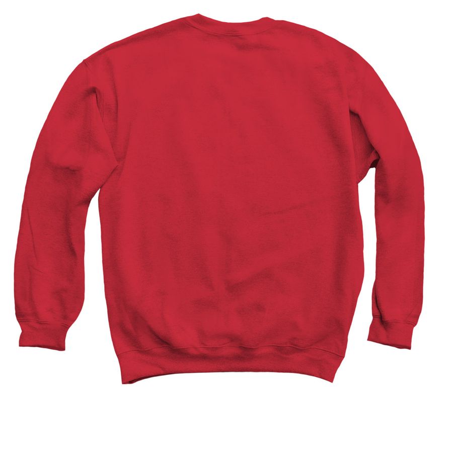 ??????Christmas Teddy&nbsp;, a Red Crewneck Sweatshirt (back-view)
