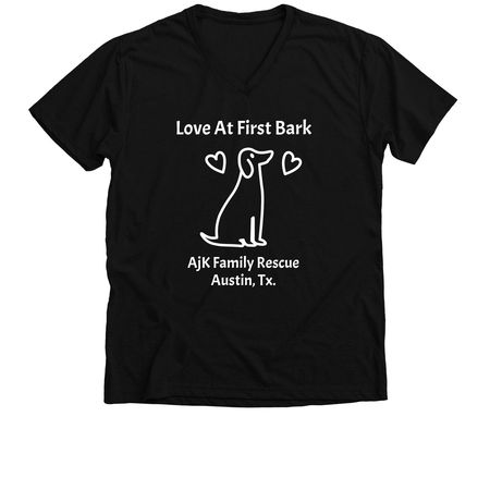 Love Bug, a Solid Black Blend Premium V-Neck Tee
