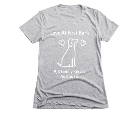 Love Bug, a Dark Heather Grey Women's Slim Fit Tee