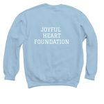 Simple Heart Sweatshirt, a Light Blue Crewneck Sweatshirt (back-view)