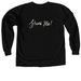 Shuck me! Tees, a Black Comfort Colors Long Sleeve Tee (back-view)