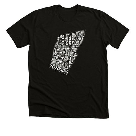 Yonkers Neighborhoods, a Solid Black Blend Premium Unisex Tee