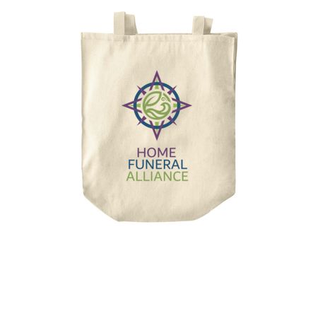 Home Funeral Alliance Tote Bags, a Natural Over-the-Shoulder Shopping Tote Bag