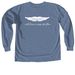 Brave Ladies Club, a Blue Jean Comfort Colors Long Sleeve Tee (back-view)