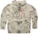 Rescue Shirt, a Olive Tie Dyed Pullover Hoodie (back-view)