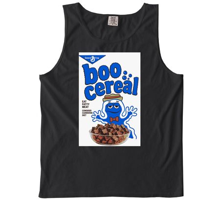 Boo cereal!, a Black Comfort Colors Tank Top