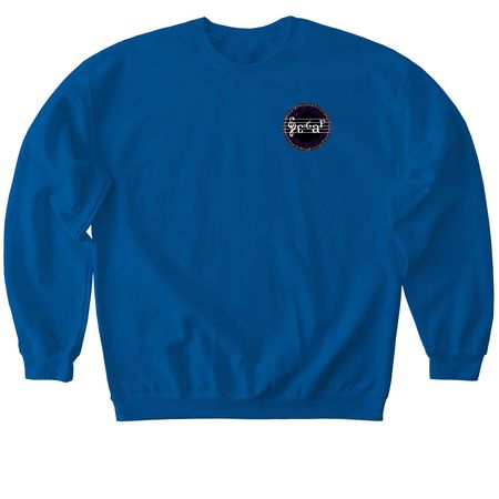 Decaf "Bluish-Green", a Royal Softstyle Crewneck Sweatshirt
