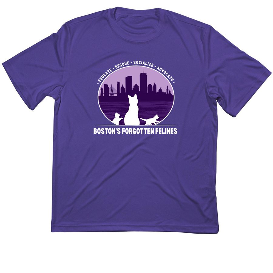 BFF Classic Logo Athletic Tee (Dark Colors), a Purple Classic Performance Tee