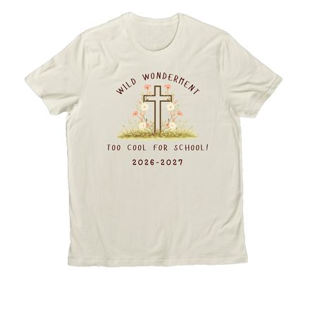 Wild Wonderment 2026 Spring & Summer Shirts, a White Sand Allmade Organic Cotton Unisex Tee
