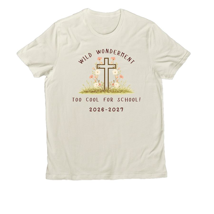 Wild Wonderment 2026 Spring & Summer Shirts, a White Sand Allmade Organic Cotton Unisex Tee