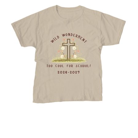 Wild Wonderment 2026 Spring & Summer Shirts, a Sand Youth Unisex Tee