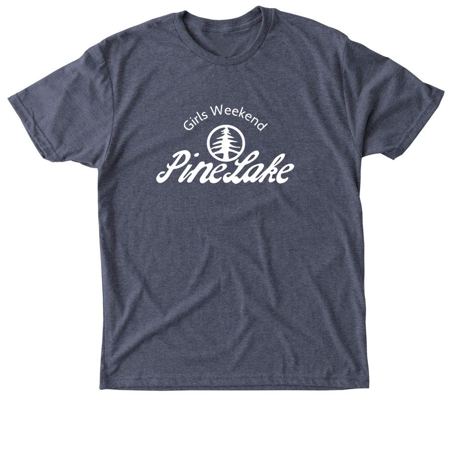 Girls Weekend Pine Lake, a Vintage Navy Triblend Unisex Tee