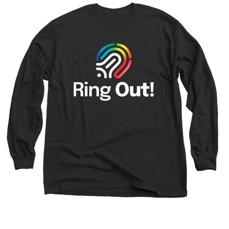 Ring Out Shirts: Dark Colors!, a Black Classic Long Sleeve Tee