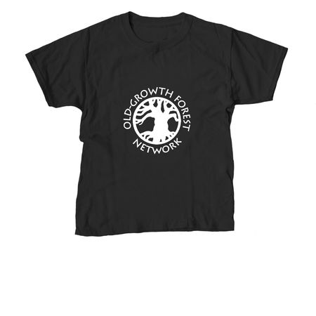 Monochrome OGFN Logo, a Black Youth Unisex Tee