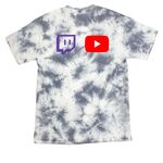 GemCityGoon Tops!, a Grey Crystal Tie Dye Tee (back-view)