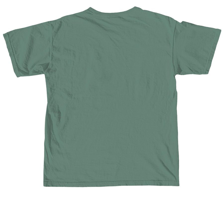 Support Local Livestock Producers, a Light Green Comfort Colors Unisex Tee (back-view)