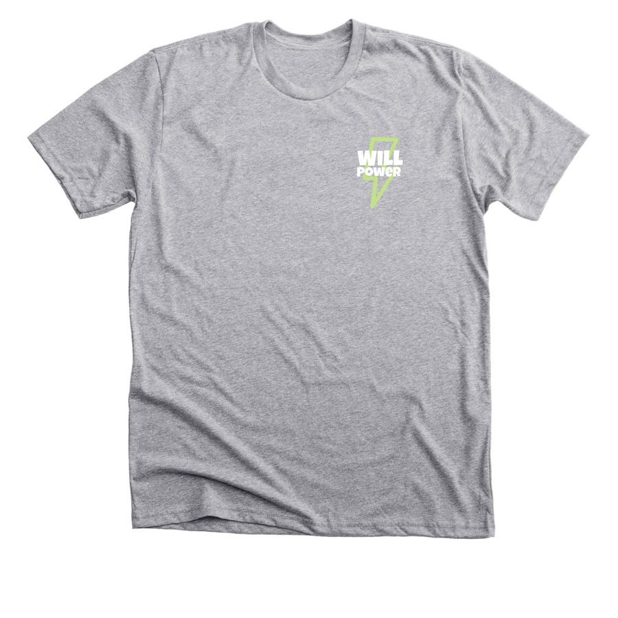 Will Power 2, a Athletic Heather Premium Unisex Tee