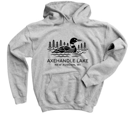 Shirts with Black Logo, a Sport Grey Youth Pullover Hoodie